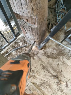 Wooden Pole drill & Inject
